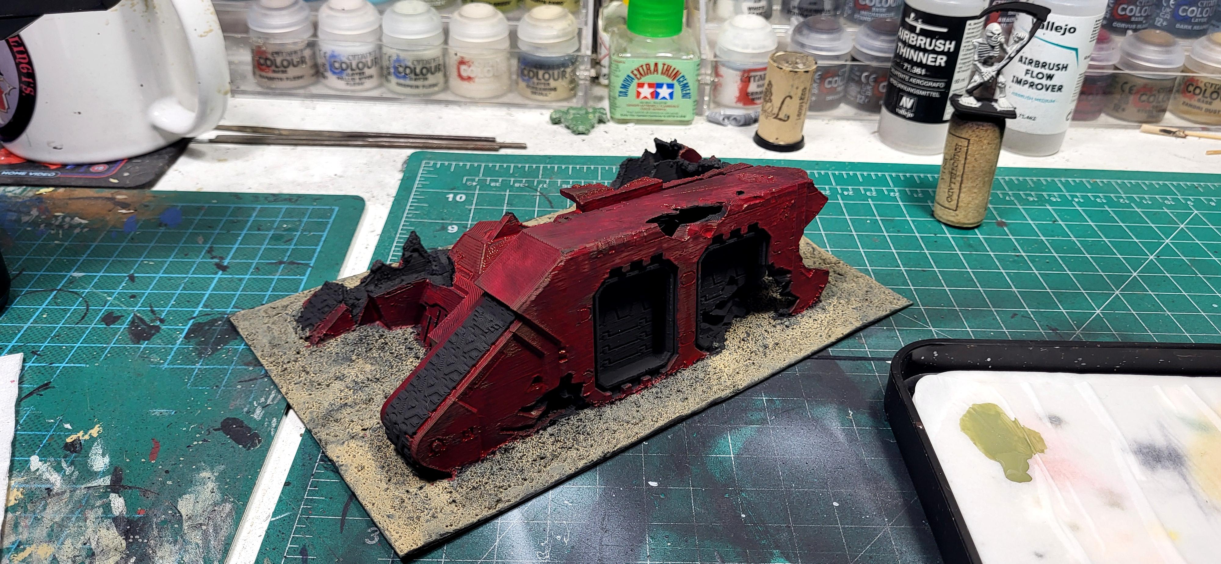 3d Print, Land Raider, Work In Progress