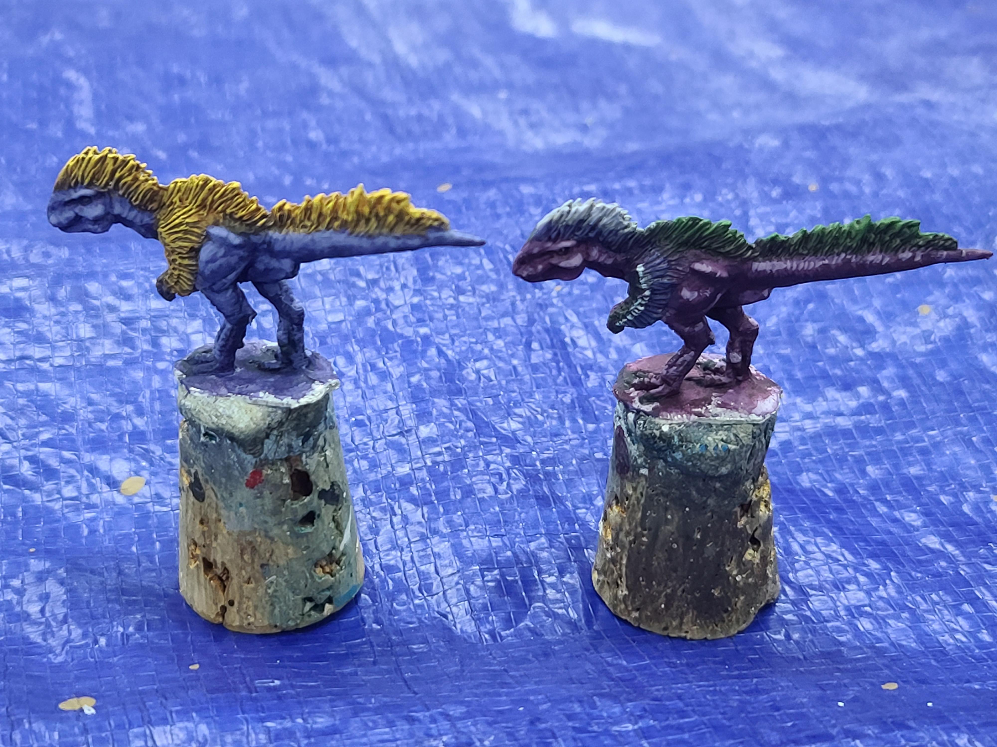 Acherson Miniatures, Dinosaur, Guanlong, Metal