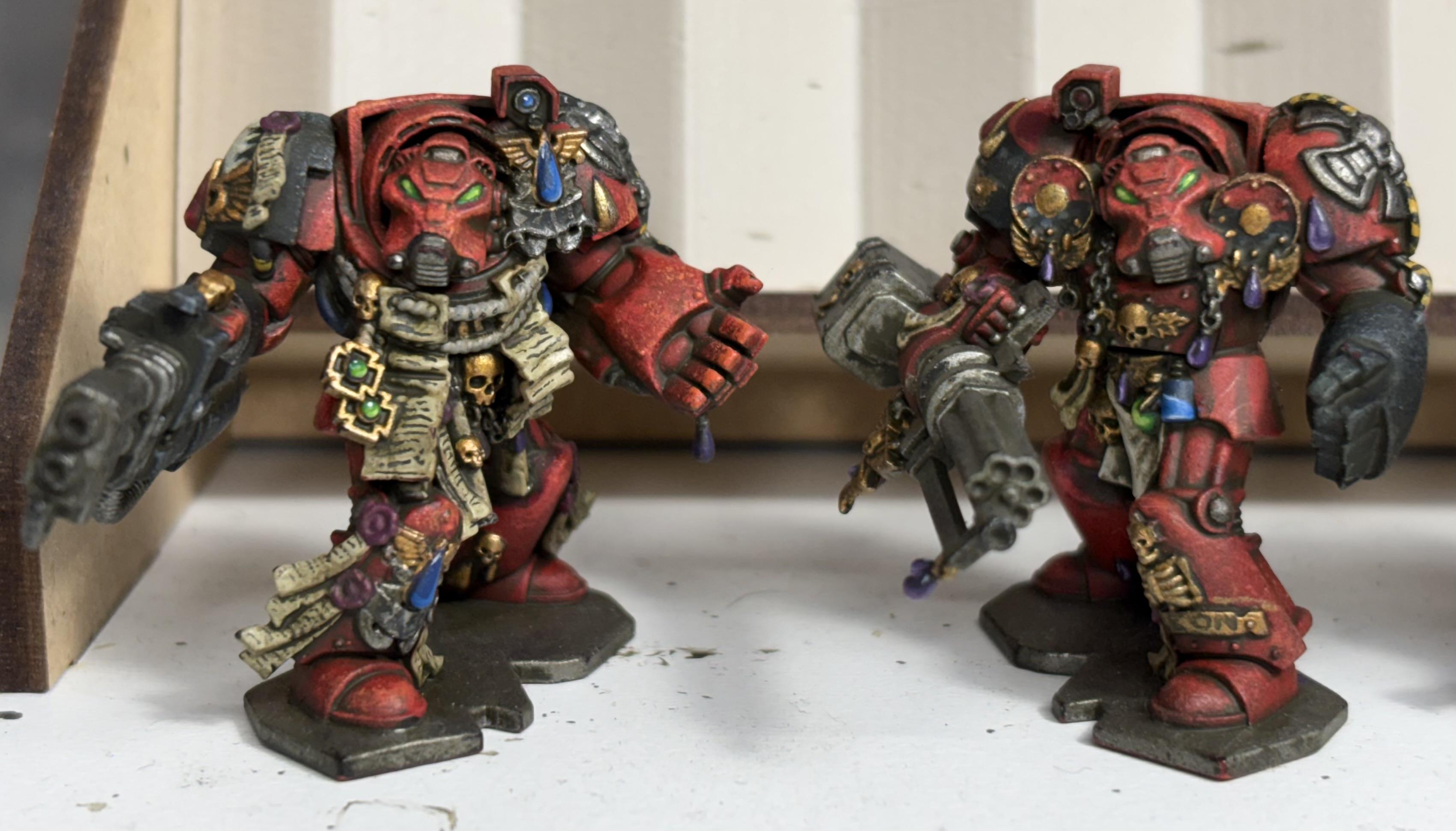 Blood Angels, Space Hulk, Space Marines, Terminator Armor, Warhammer 40,000, Work In Progress