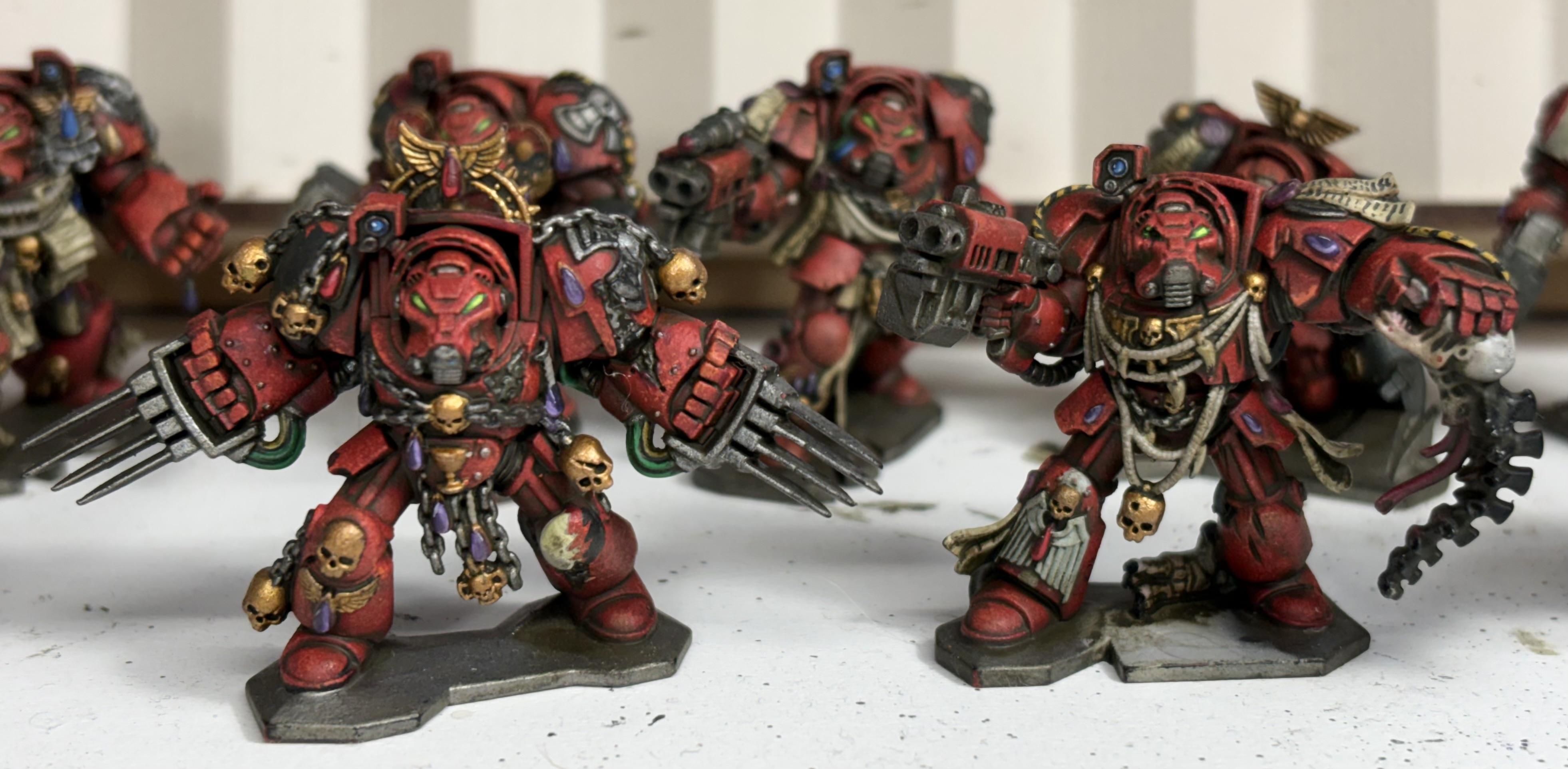 Blood Angels, Space Hulk, Space Marines, Terminator Armor, Warhammer 40,000, Work In Progress