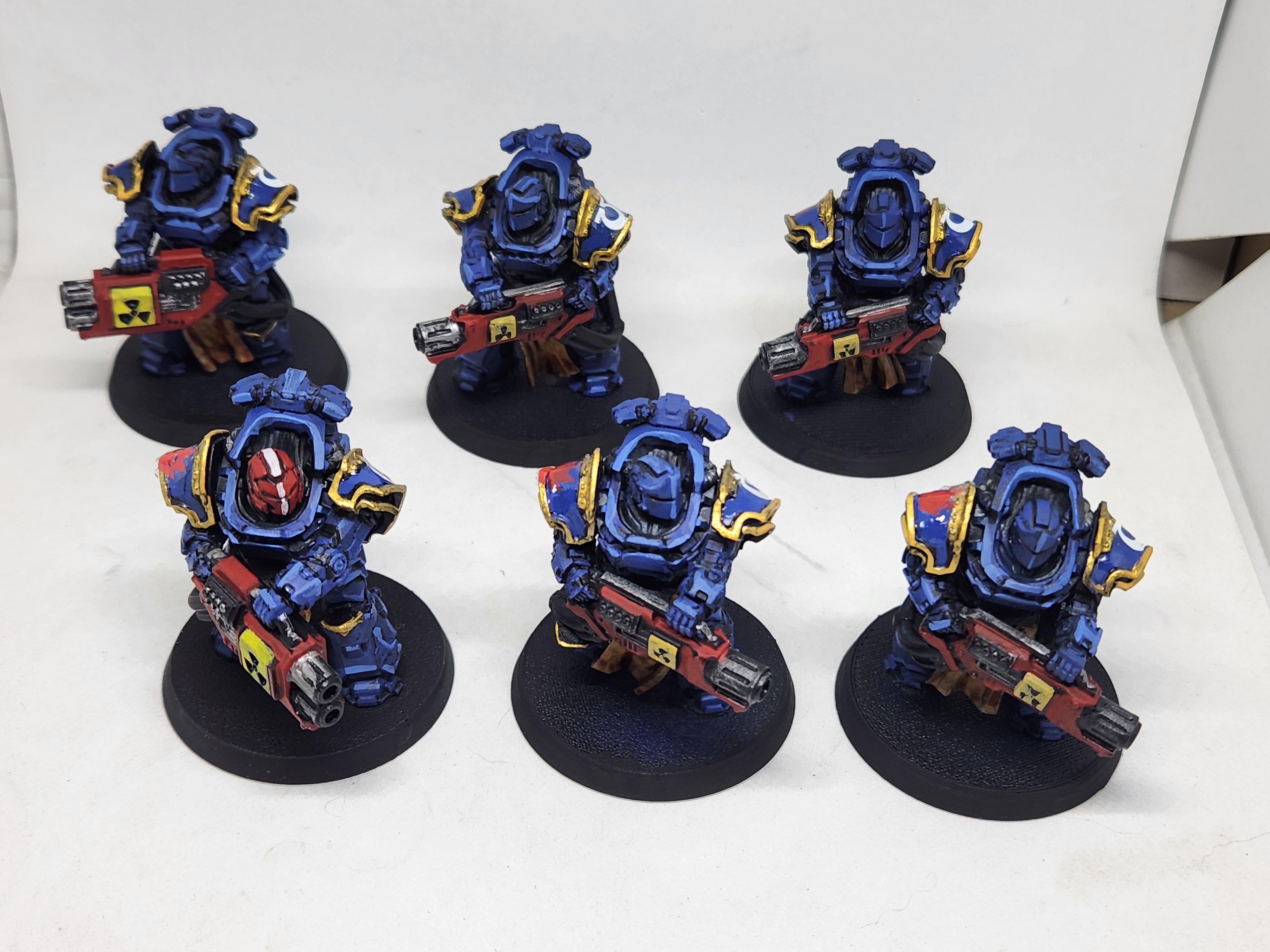 6 Space Marine Primaris Eradicator squad