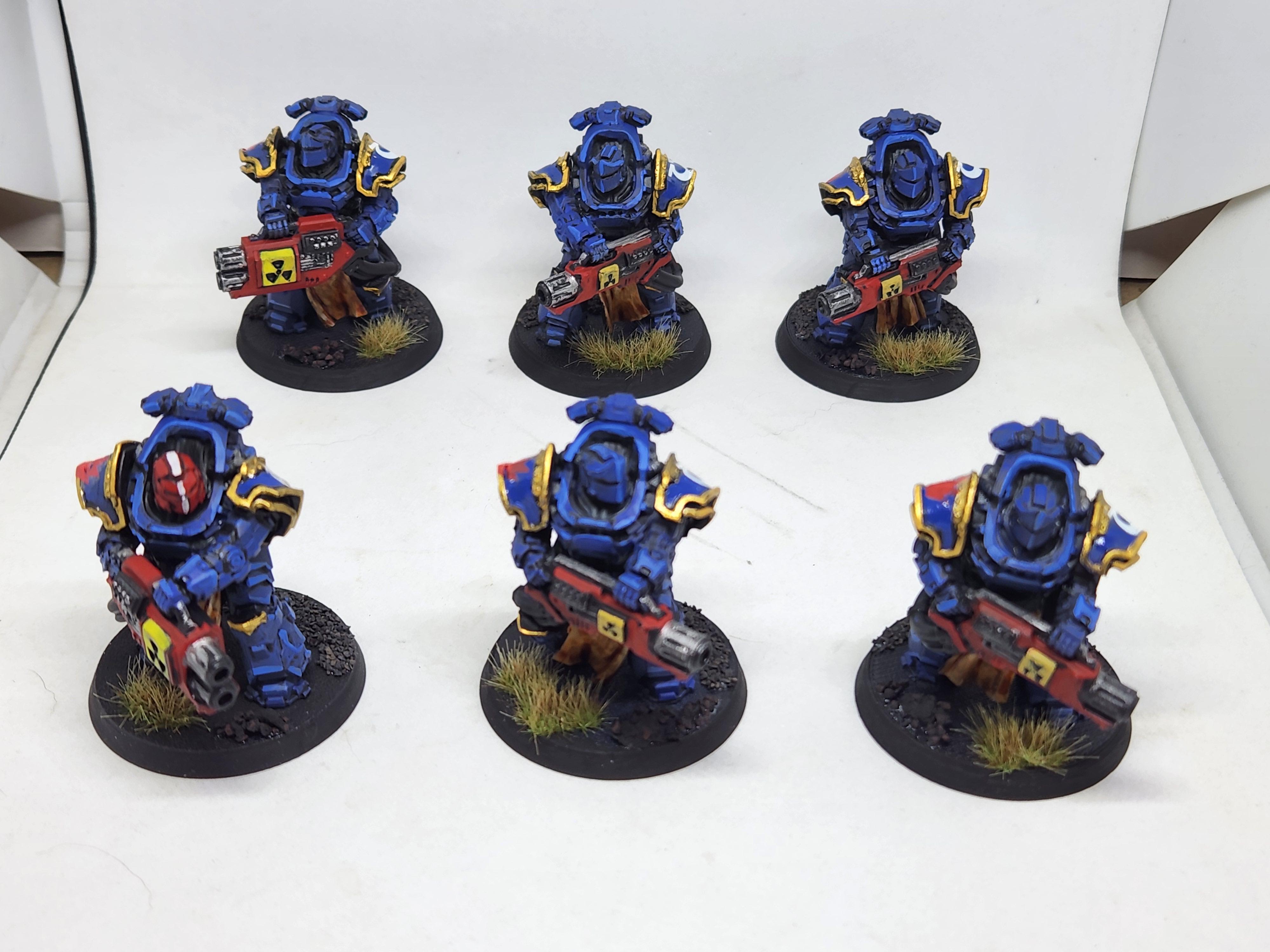 6 Space Marine Primaris Eradicator squad, completed