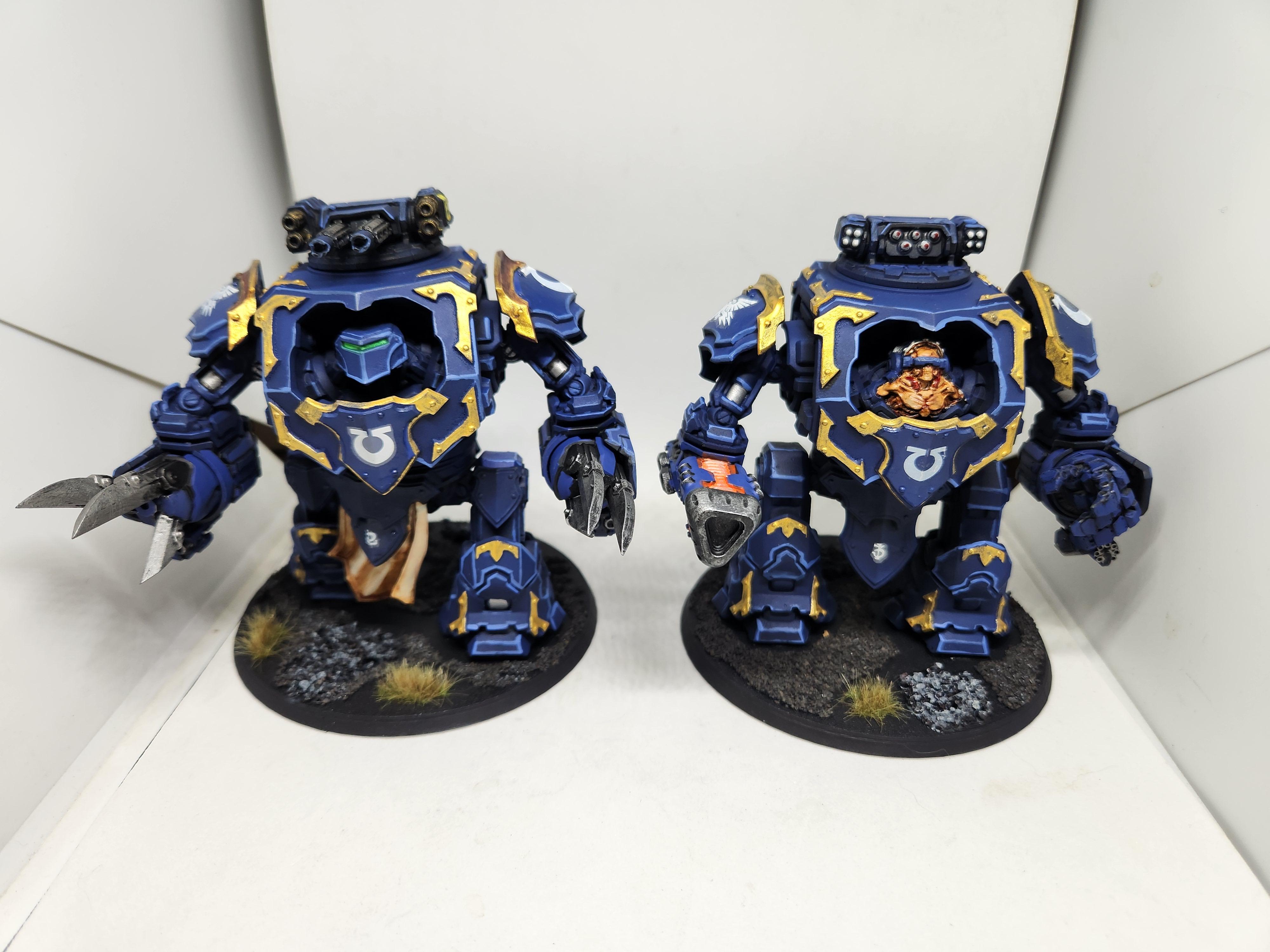 Dreadnought, Puppetswar, Resin, Space Marines, Ultramarines