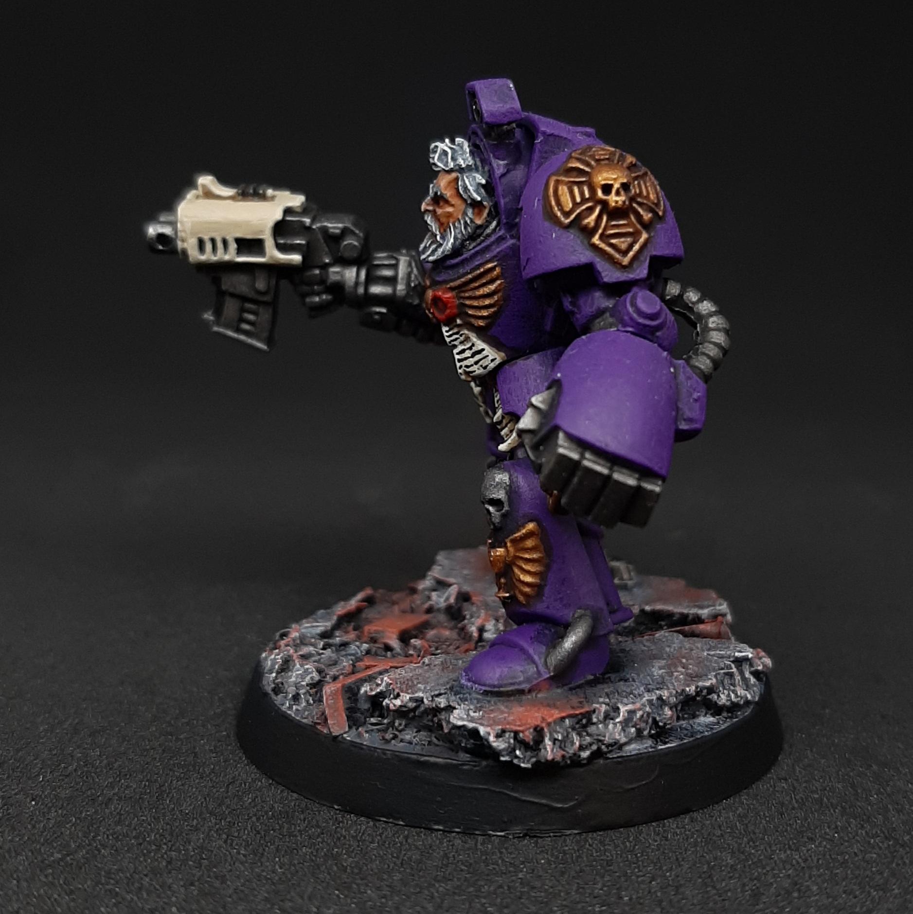 Adeptus, Armor, Astartes, Bionics, Captain, Chalice, Dreadnought, Drinkers, Grizzled, Karraidin, Master, Novices, Power Fist, Purple, Seelentrinker, Soul, Stormbolter, Tactical, Terminator Armor, Veteran