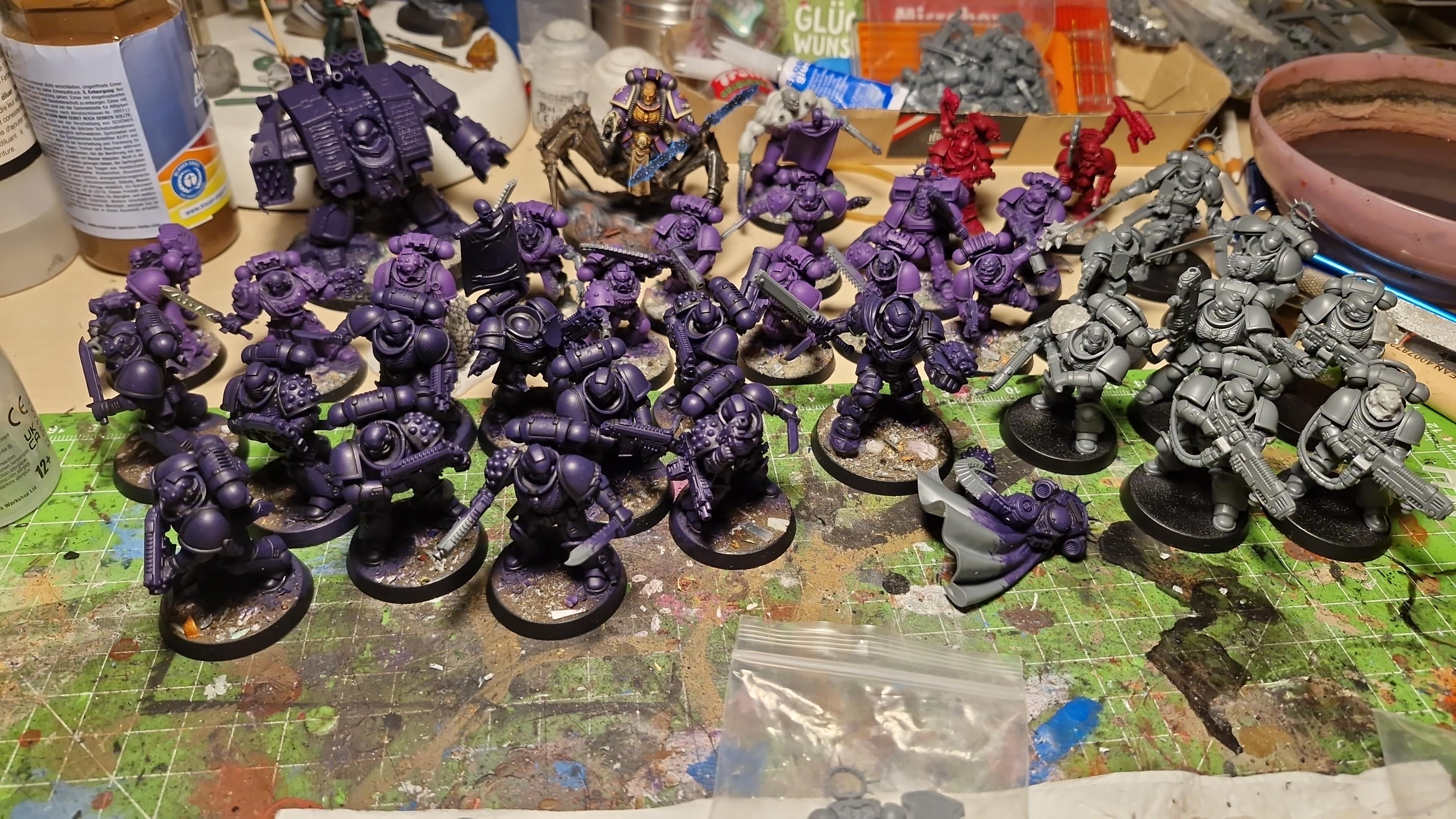 Adeptus, Angel, Astartes, Box, Chalice, Combat Patrol, Dark, Drinkers, Pip, Primaris, Purple, Seelentrinker, Soul, Work In Progress