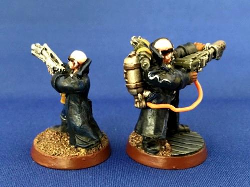 Delaque, Delaque Scratch Built Flamer, Gangers, Necromunda, Painted