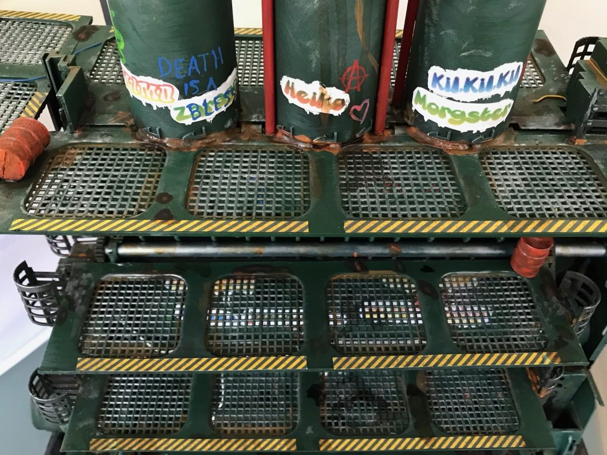 Necromunda Terrain, Painted, Printer Tower, Scratch Build