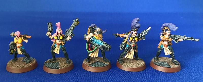 Escher, Gangers, Heavy, Metal, Necromunda, Painted, Painted Escher Juve