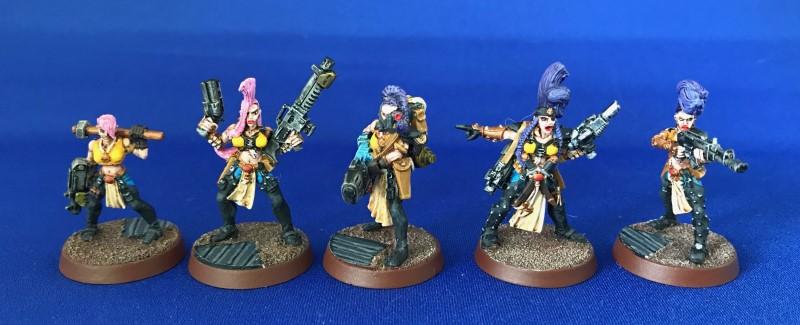 Escher, Gangers, Heavy, Metal, Necromunda, Painted, Painted Escher Juve