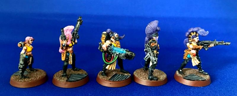 Escher, Gangers, Heavy, Metal, Necromunda, Painted, Painted Escher Juve