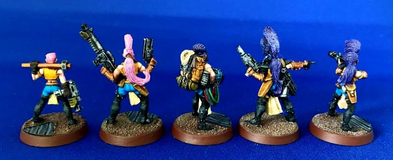 Escher, Gangers, Heavy, Metal, Necromunda, Painted, Painted Escher Juve