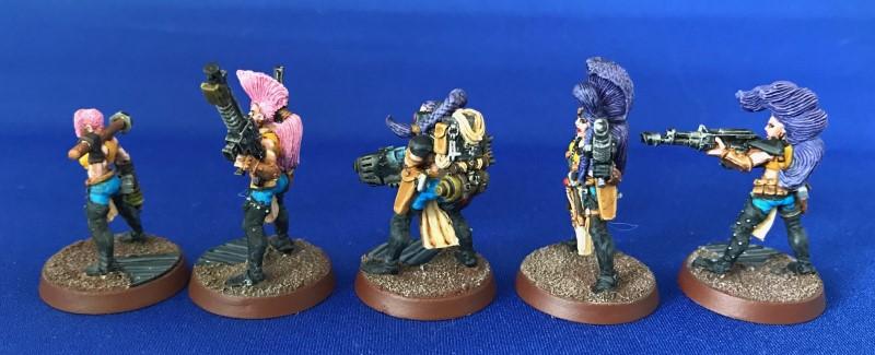 Escher, Gangers, Heavy, Metal, Necromunda, Painted, Painted Escher Juve