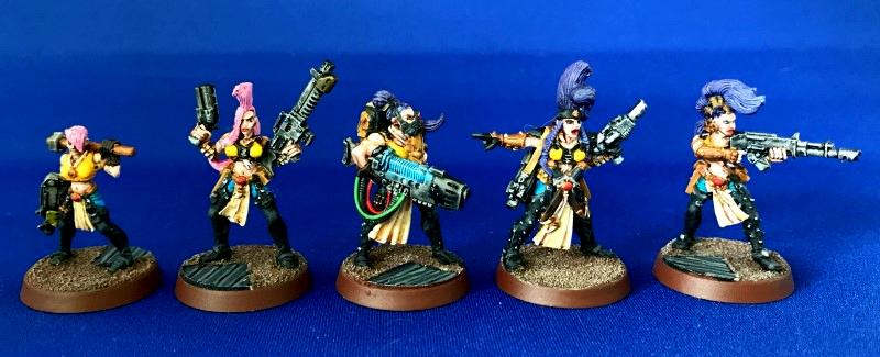 Escher, Gangers, Heavy, Metal, Necromunda, Painted, Painted Escher Juve