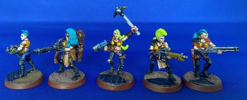 Escher, Gangers, Heavy, Metal, Necromunda, Painted, Painted Escher Juve