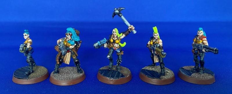 Escher, Gangers, Heavy, Metal, Necromunda, Painted, Painted Escher Juve