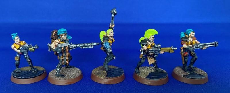 Escher, Gangers, Heavy, Metal, Necromunda, Painted, Painted Escher Juve