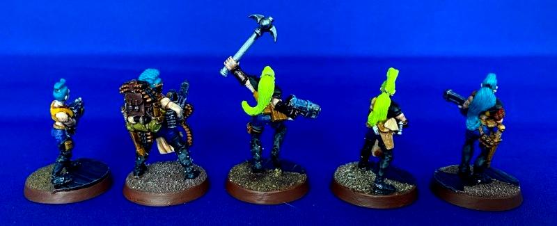 Escher, Gangers, Heavy, Metal, Necromunda, Painted, Painted Escher Juve