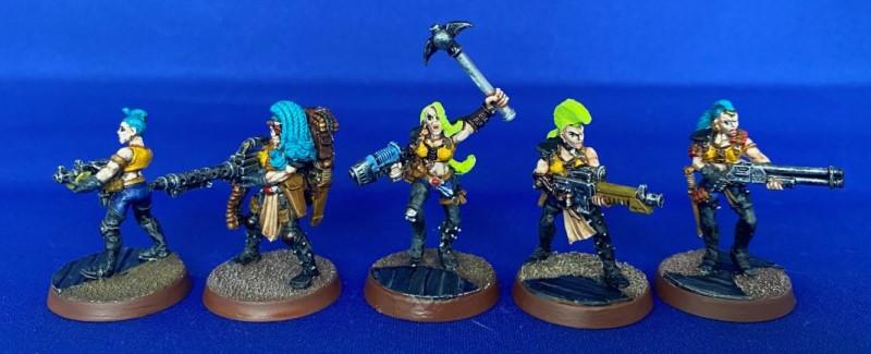 Escher, Gangers, Heavy, Metal, Necromunda, Painted, Painted Escher Juve