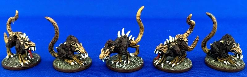 Escher, Ganger, Giant Rats, Juve, Painted