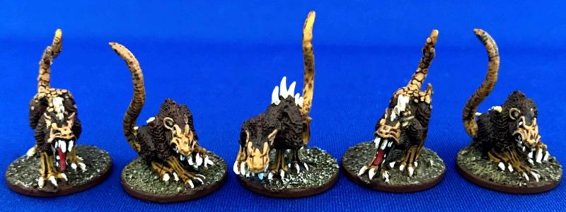 Escher, Ganger, Giant Rats, Juve, Painted