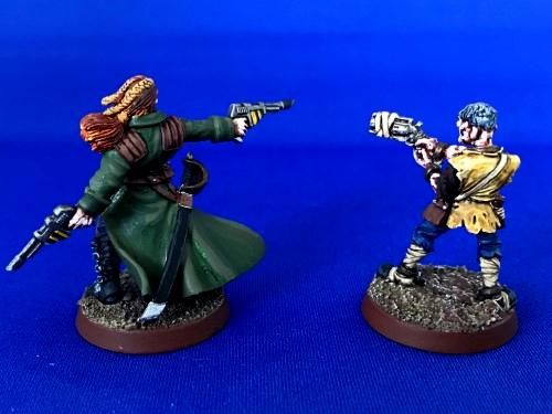 Kal Jerico And Scabbs, Metal, Necromunda, Painted