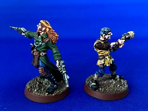 Kal Jerico And Scabbs, Metal, Necromunda, Painted