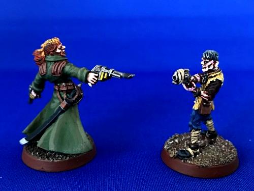 Kal Jerico And Scabbs, Metal, Necromunda, Painted