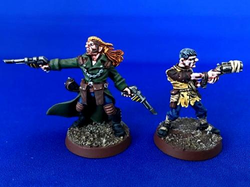 Kal Jerico And Scabbs, Metal, Necromunda, Painted