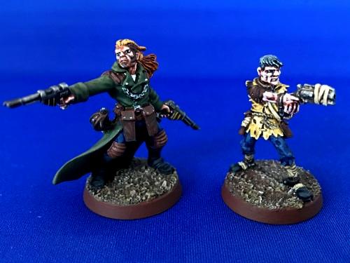 Kal Jerico And Scabbs, Metal, Necromunda, Painted