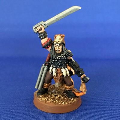 Metal, Necromunda, Outlanders, Painted, Ratskin Leader, Ratskins