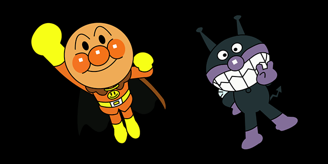 Anime, Anpanman, Bikin Man, Virus Man