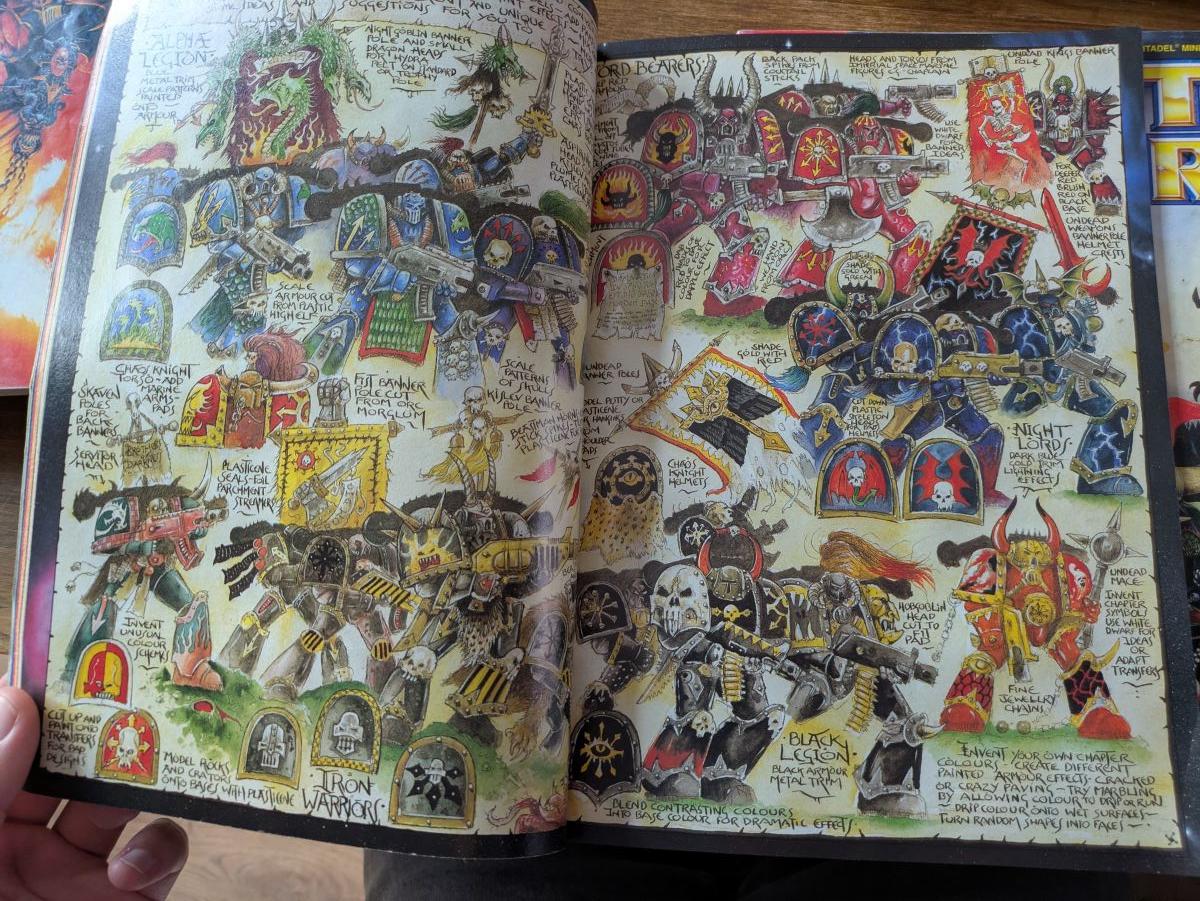 2nd Edition, Artwork, Chaos Space Marines, Conversion, John Blanche