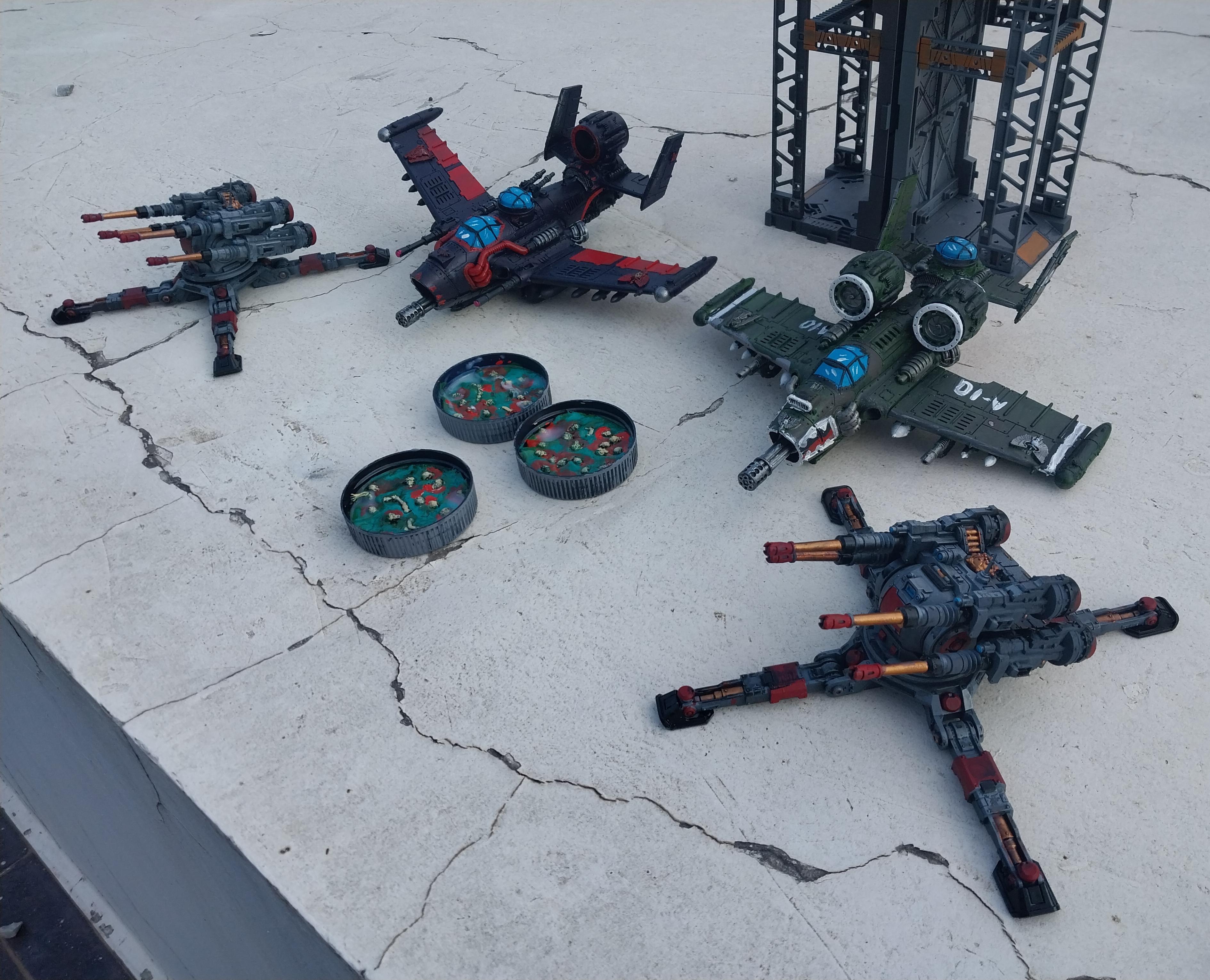 Air Field, Airport, Anti-aircraft, Araknae Quad Accelerator, Hydra Platform, Spaceport, Terrain