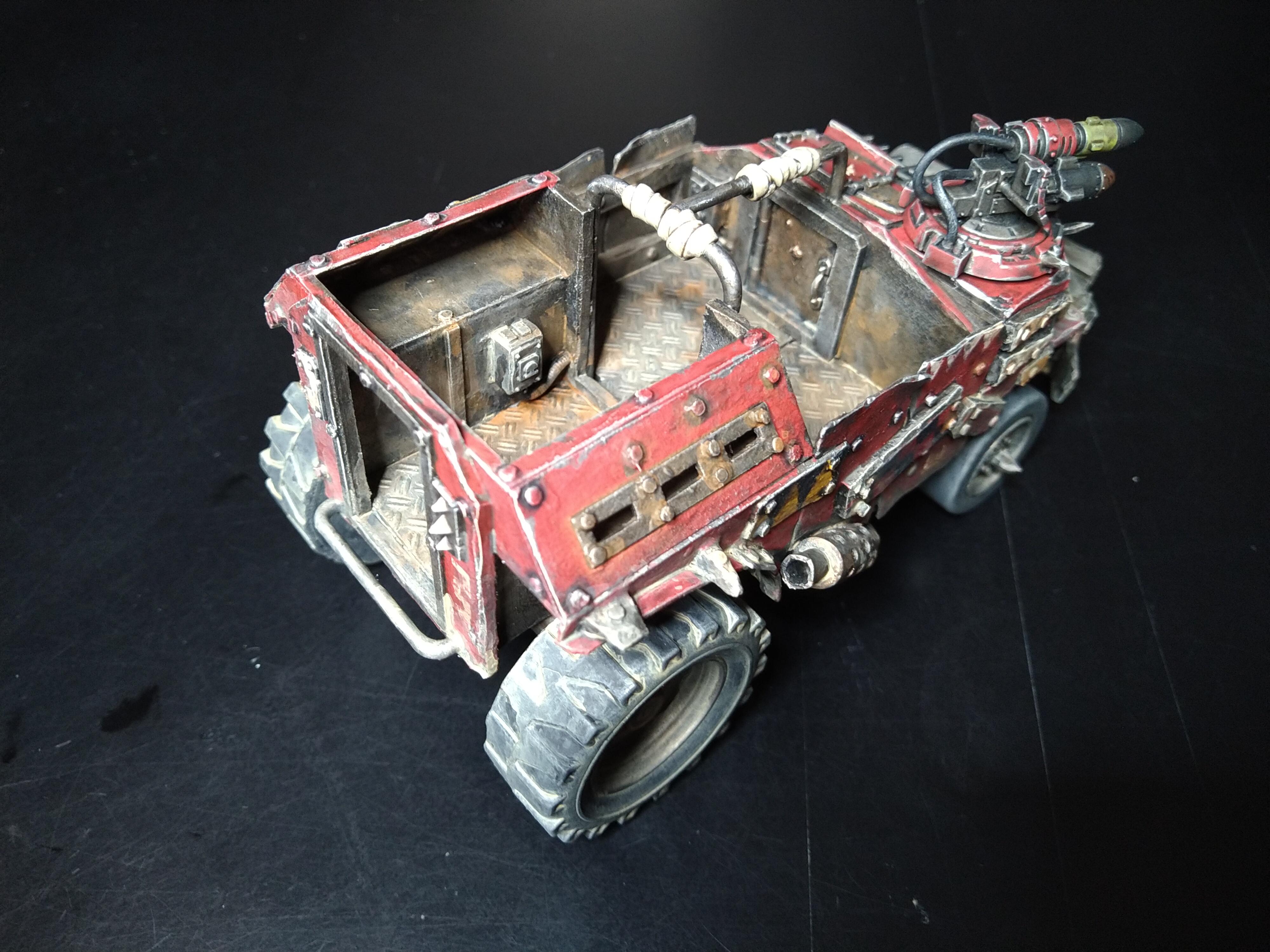 Opr, Orks, Red, Scratch Build, Trukk, Warhammer 40,000