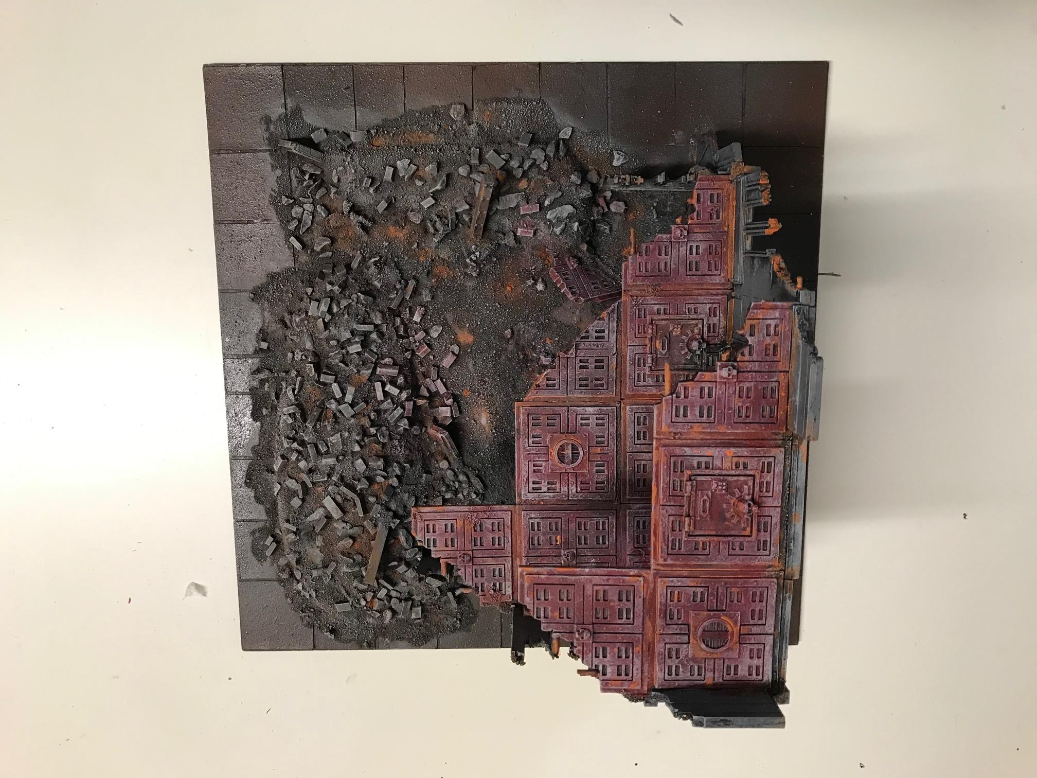 Battle Ruins, Necromunda, Painted, Scratch Build, Terrain