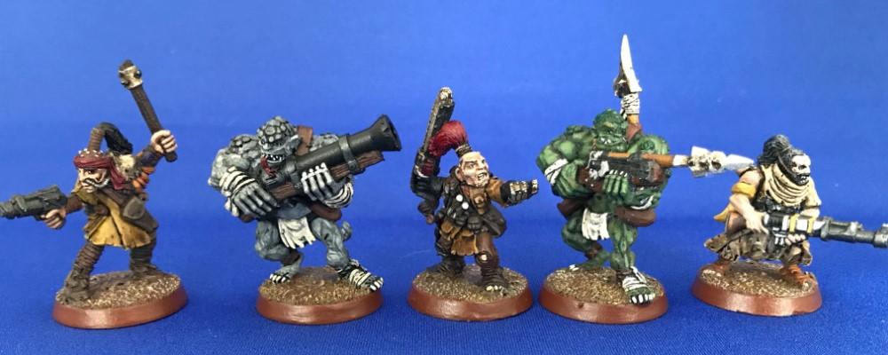 Gangers, Necromunda, Painted, Scalies, Scavvies