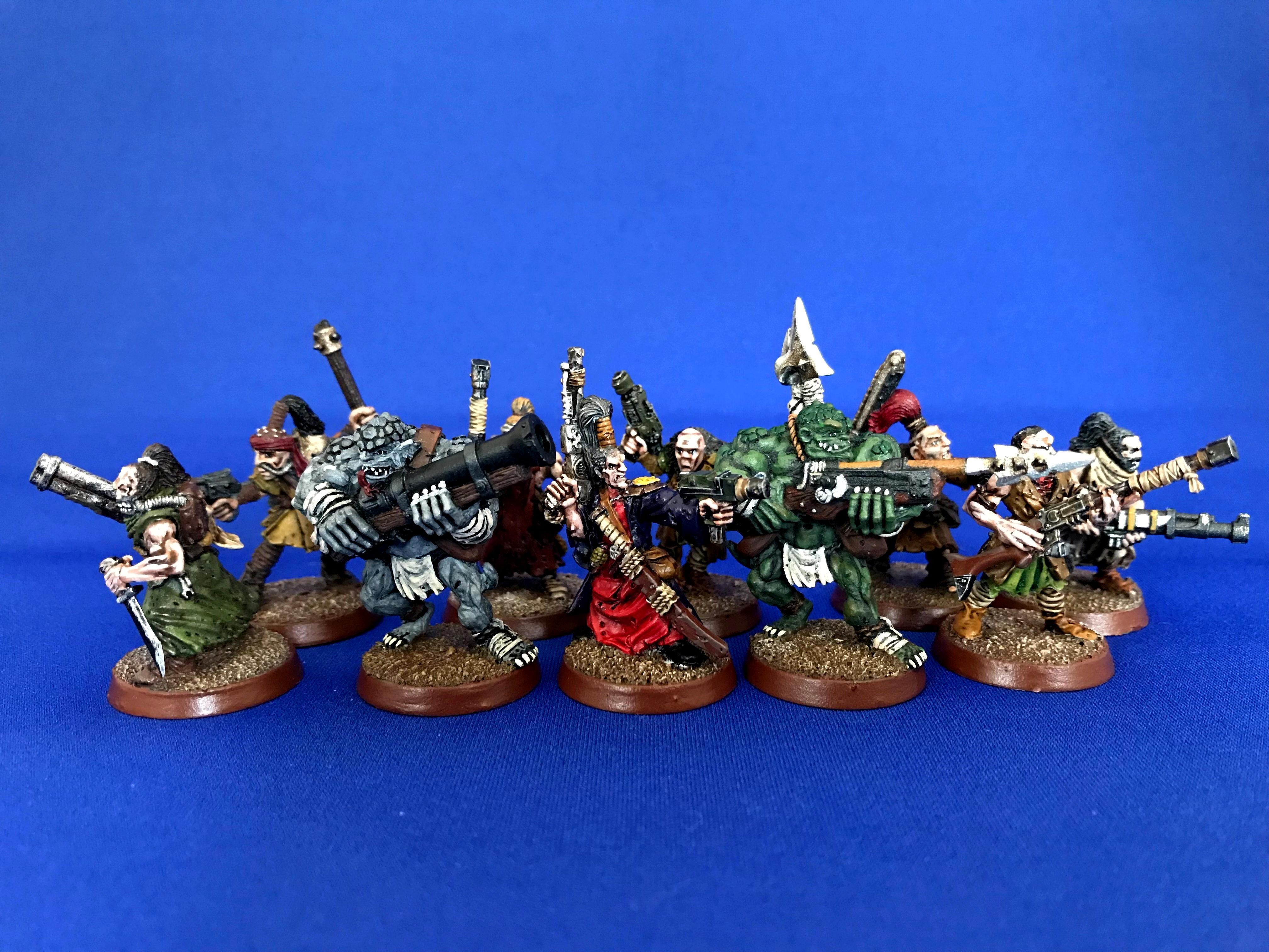 Necromunda, Painted, Scavvie Gang, Scavvies