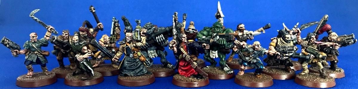 Necromunda, Painted, Scavvie Gang, Scavvies