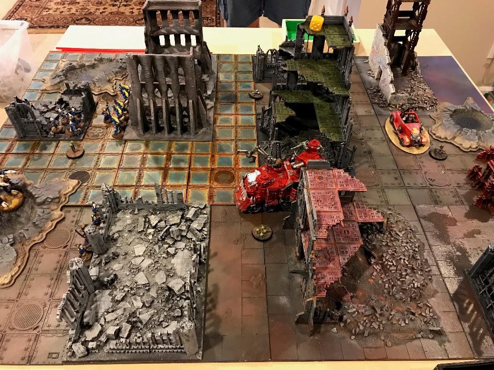 Game Table, Painted, Terrain, Warhammer 40,000