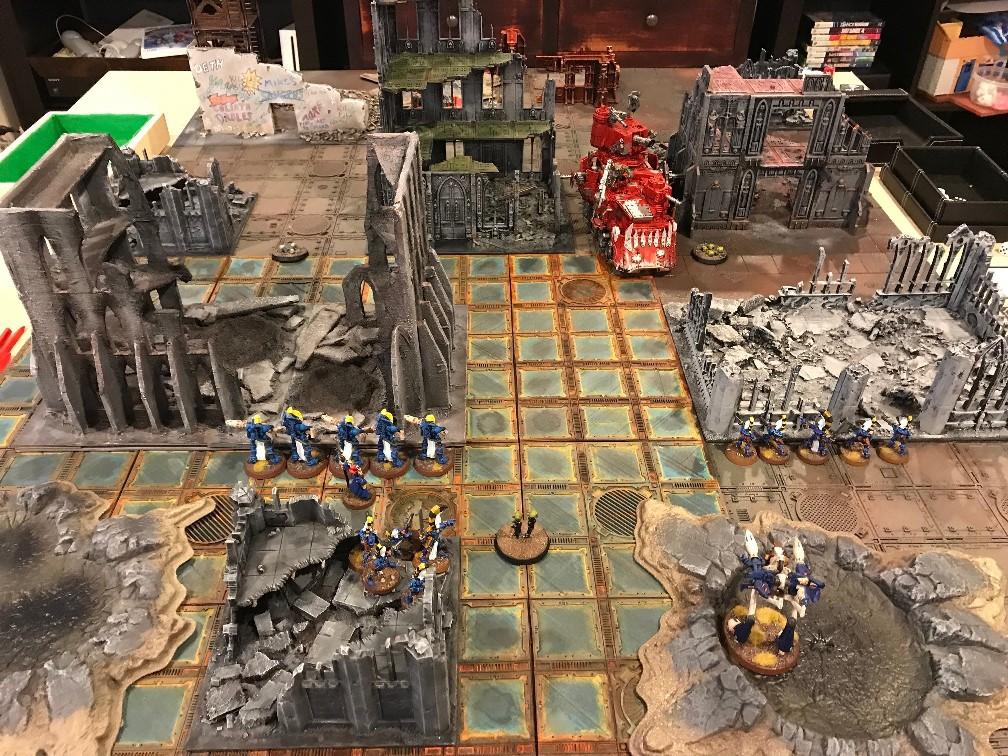 Game Table, Painted, Terrain, Warhammer 40,000