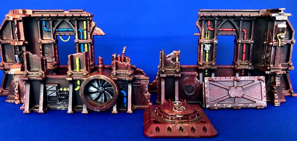 Painted, Red Ruins, Terrain, Warhammer 40,000