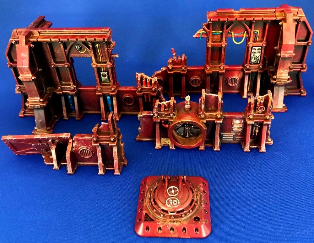Painted, Red Ruins, Terrain, Warhammer 40,000