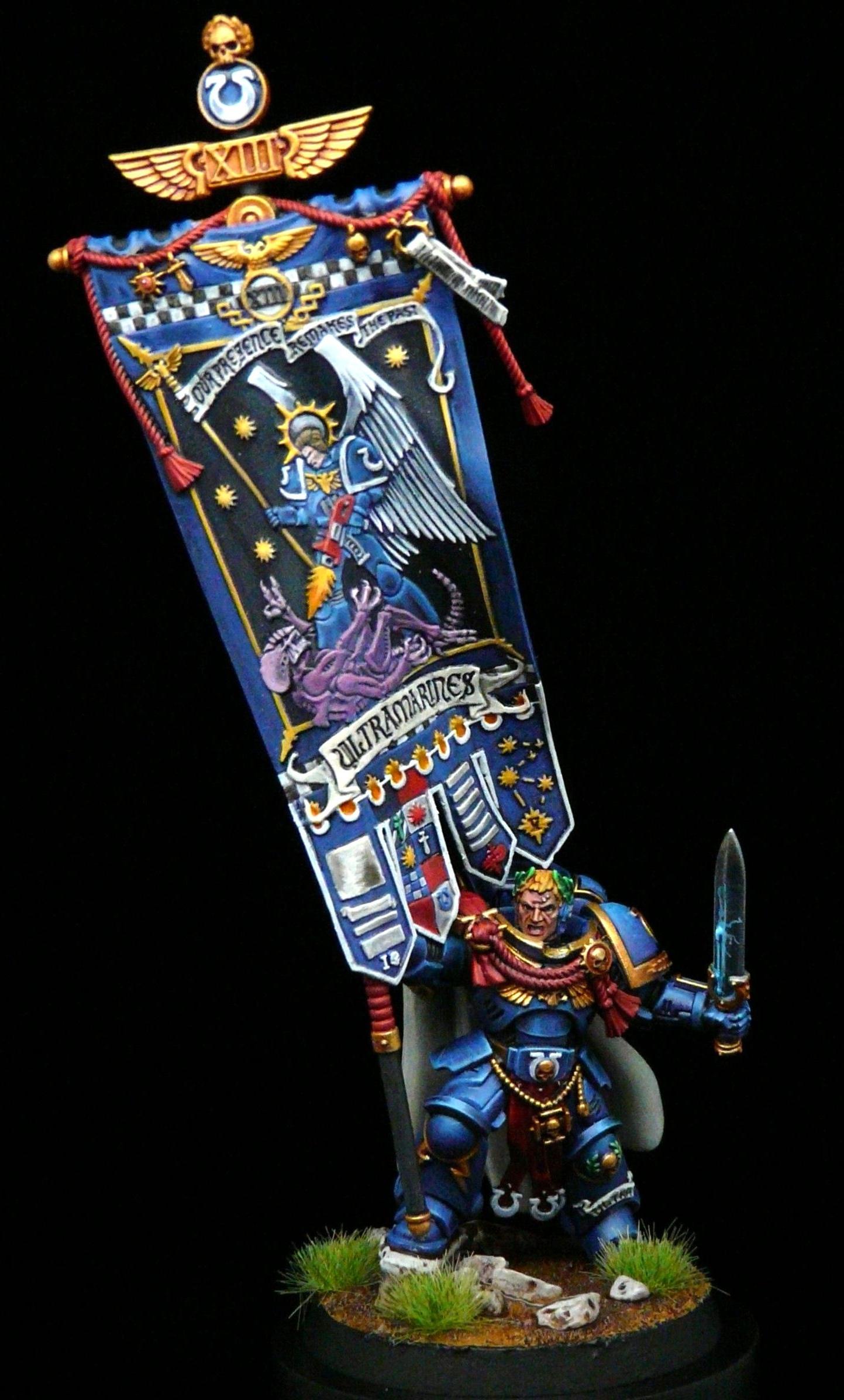 Adeptus Astartes, Banner, Primaris, Space Marines, Ultramarines, Victrix Guard