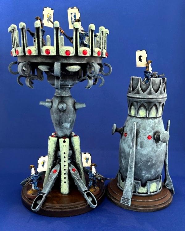 Eldar, Eldar Towers, Painted, Scratch Build, Terrain, Warhammer 40,000