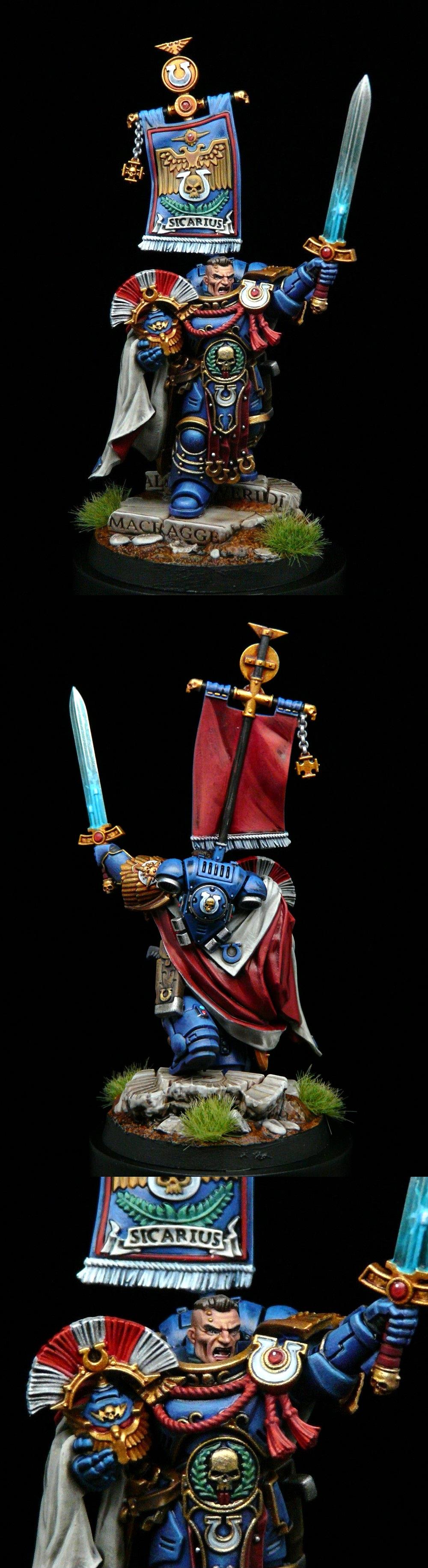 Adeptus Astartes, Cato Sicarius, Primaris, Space Marines, Ultramarines, Victrix Guard