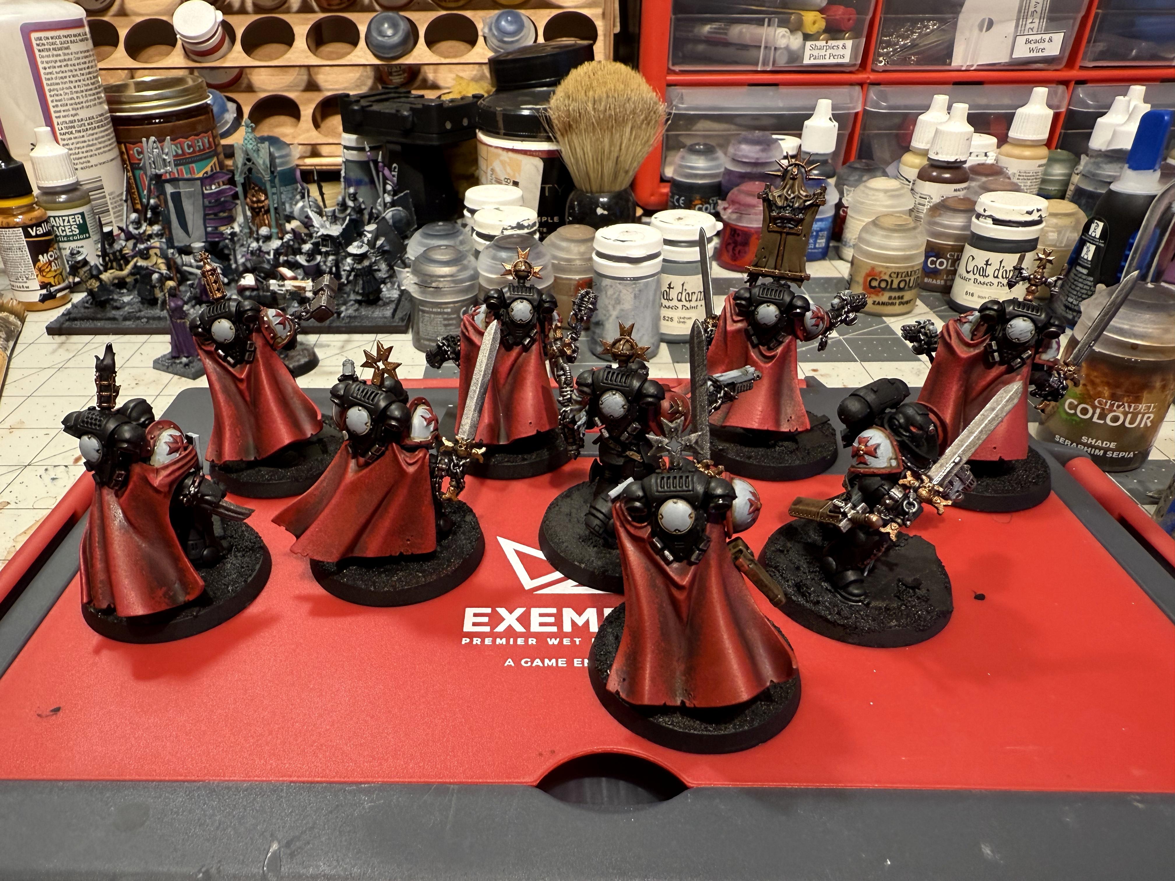 Black Templars, Cloaks, Hobby Progress Challenge, Sword Brethren