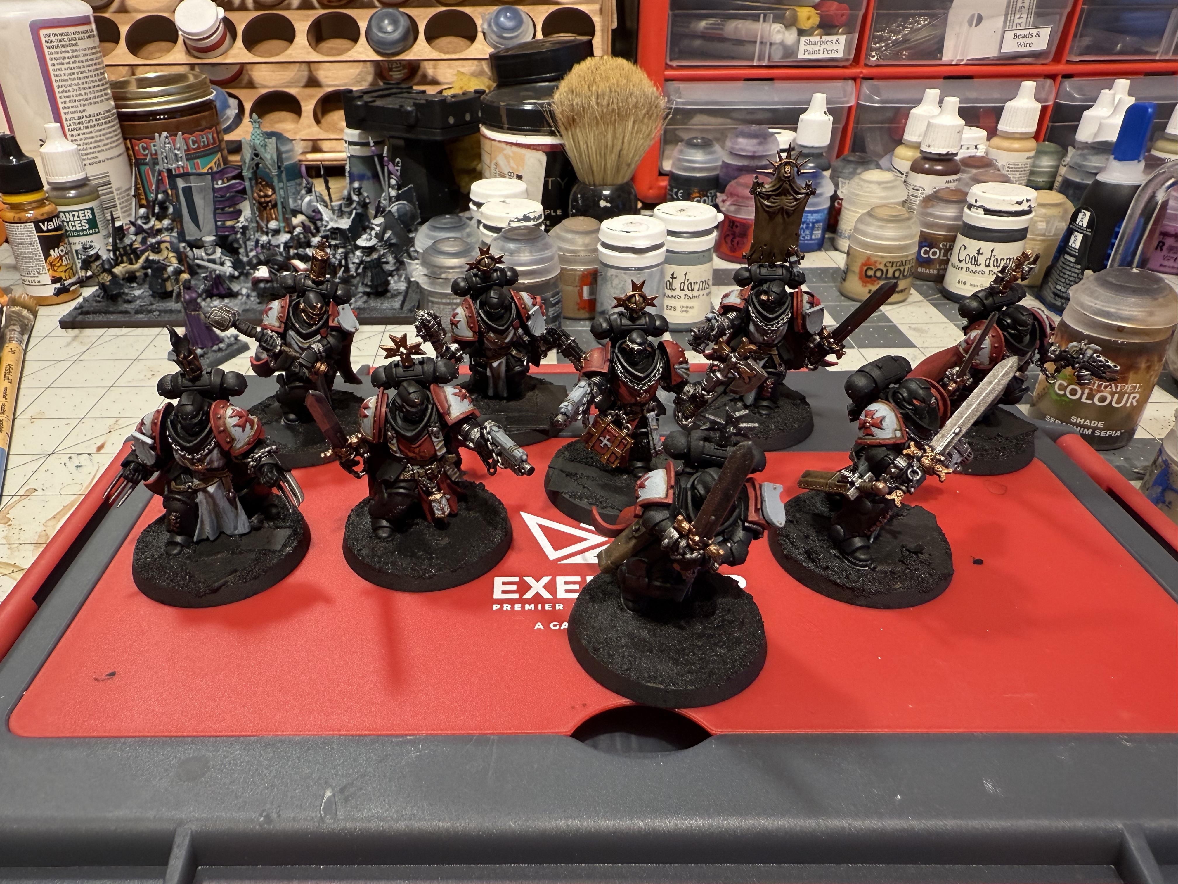 Black Templars, Cloaks, Hobby Progress Challenge, Sword Brethren