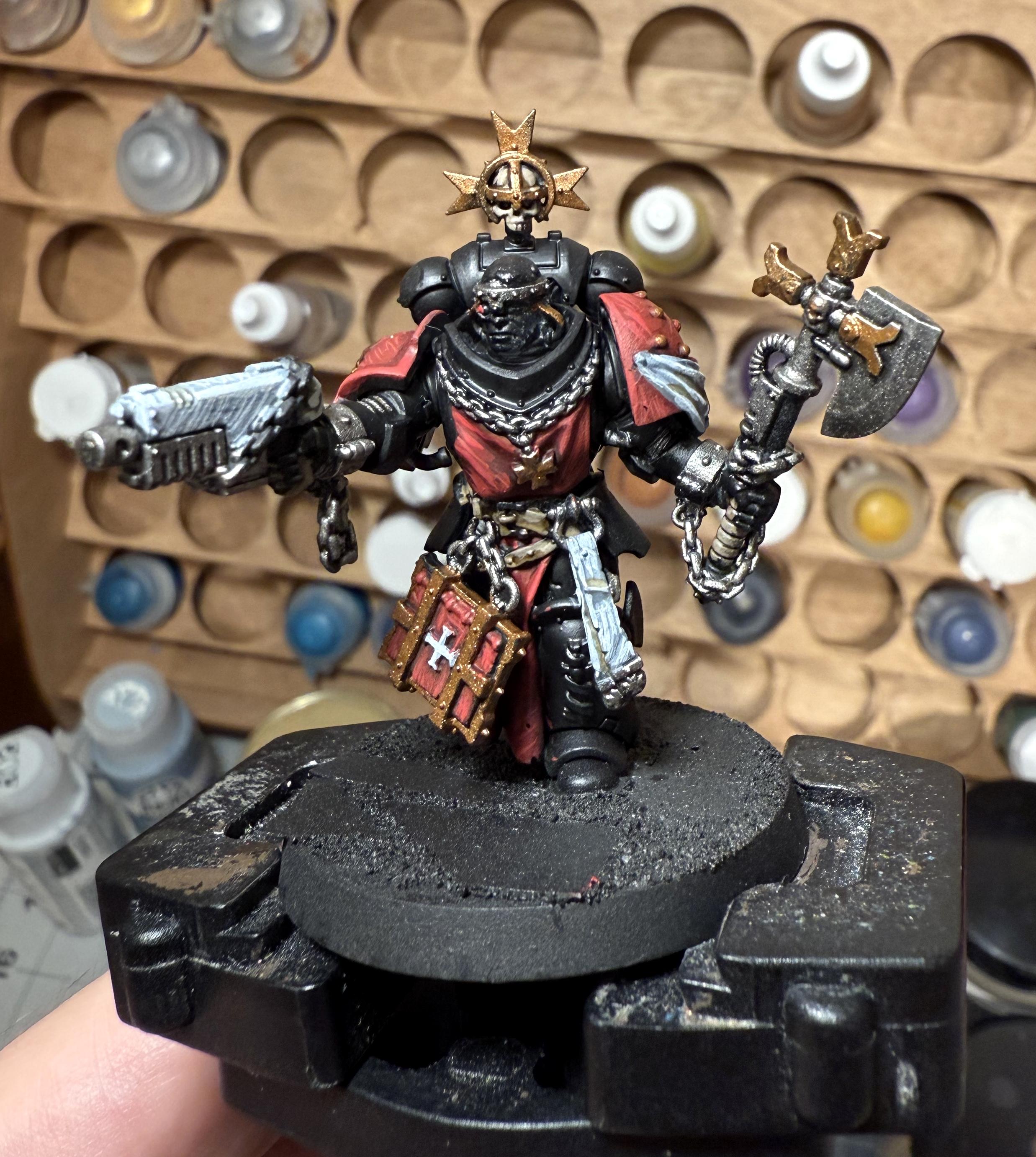 Black Templars, Character, Cloaks, Execrator, Hobby Progress Challenge, Standard, Sword Brethren