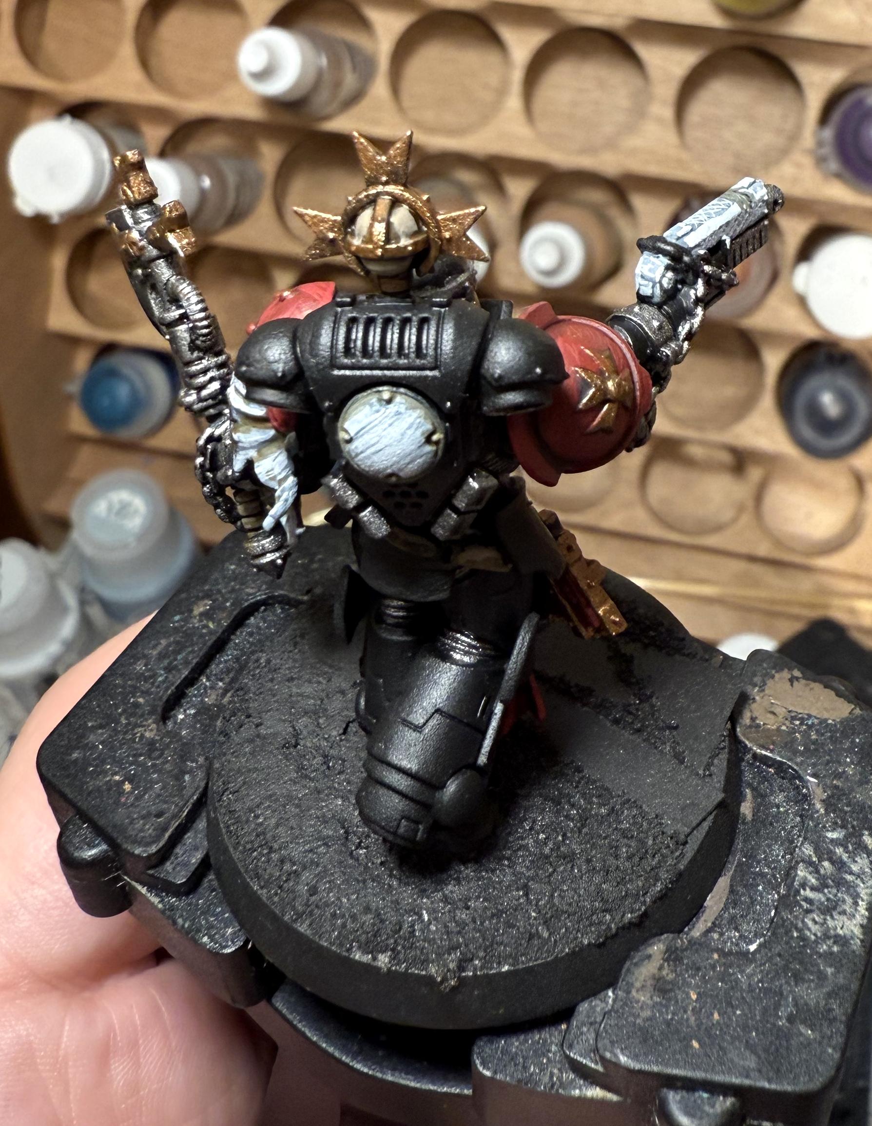 Black Templars, Character, Cloaks, Execrator, Hobby Progress Challenge, Standard, Sword Brethren