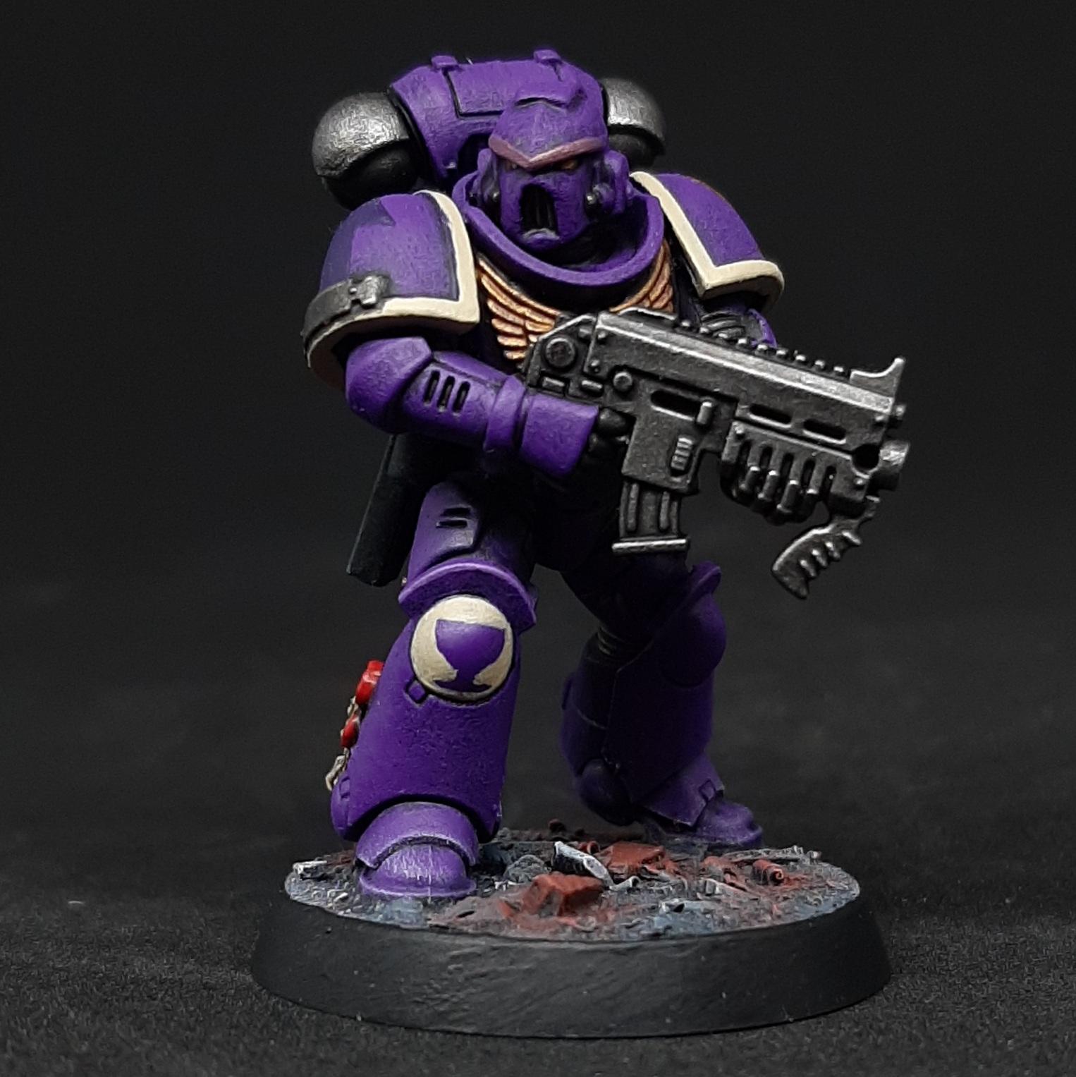 Adeptus, Astartes, Bone, Drinkers, Intercessors, Primaris, Purple, Seelentrinker, Soul, Space, Space Marines
